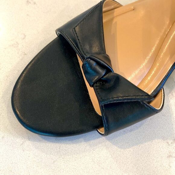 Easy Spirit Ginova Sandal Black leather Women's flat comfortable summer Sandals - Picture 5 of 8